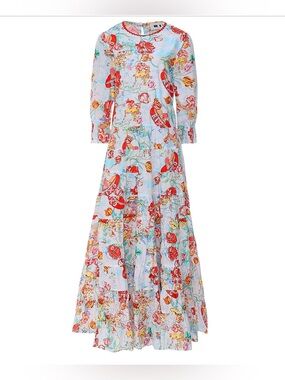 RIXO Kristen floral-print cotton-poplin midi dress